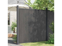 Vidaxl Painel De Vedação Wpc 173x186 Cm Cinza