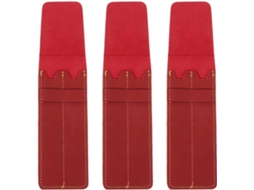 3 Caneta Portátil, Conjunto de 3 Estojos para Canetas em Couro Pu CHABERLU