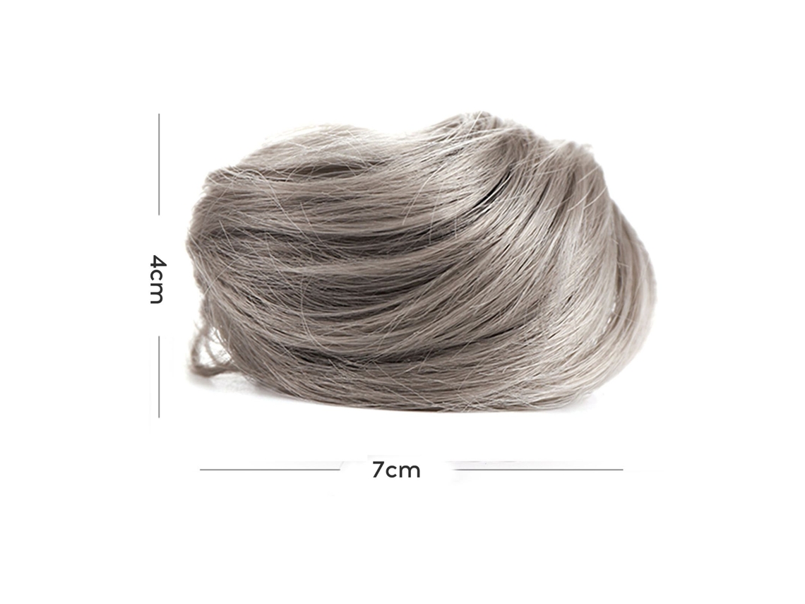 Acessório De Cabelo Clip-in Com Volume Para Bun Desarrumado - Prático E Versátil Para Qualquer Ocasião