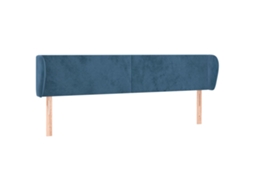 Headboard, Headboards Vidaxl Azul Veludo (203 X 23 X 78/88 Cm)