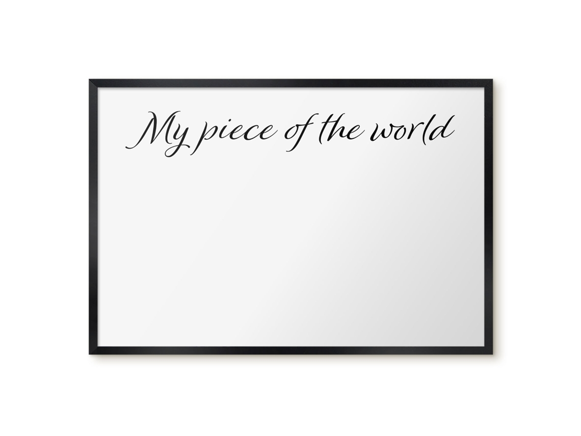 Magnetic Wall Board My Piece Of The World For The Office Espelharte (60x40 Cm)