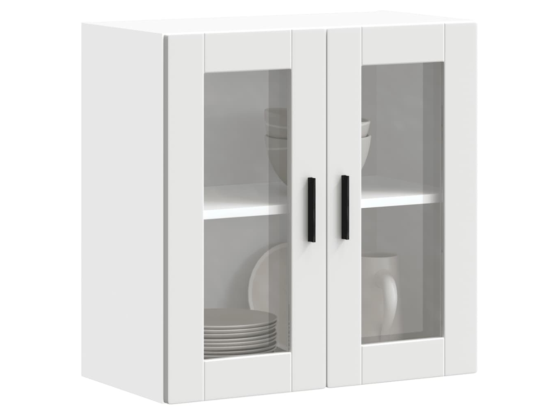 Armãrio De Parede De Cozinha Com Porta De Vidro Porto Branco DKD HOME DECOR