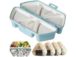Conjunto De 6 Moldes Para Bolinhos De Arroz Onigiri, Forma Triangular Para Sushi, Rápida E Fácil De Usar, Limpar E Guardar