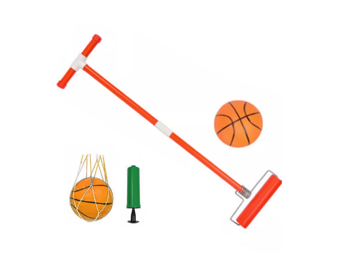 Ats juego de Pelota Rodante para Niños Set Entrenamiento Deportivo Juguete de Pelota de Arrastre Interactivo Al Aire Libre Rojo