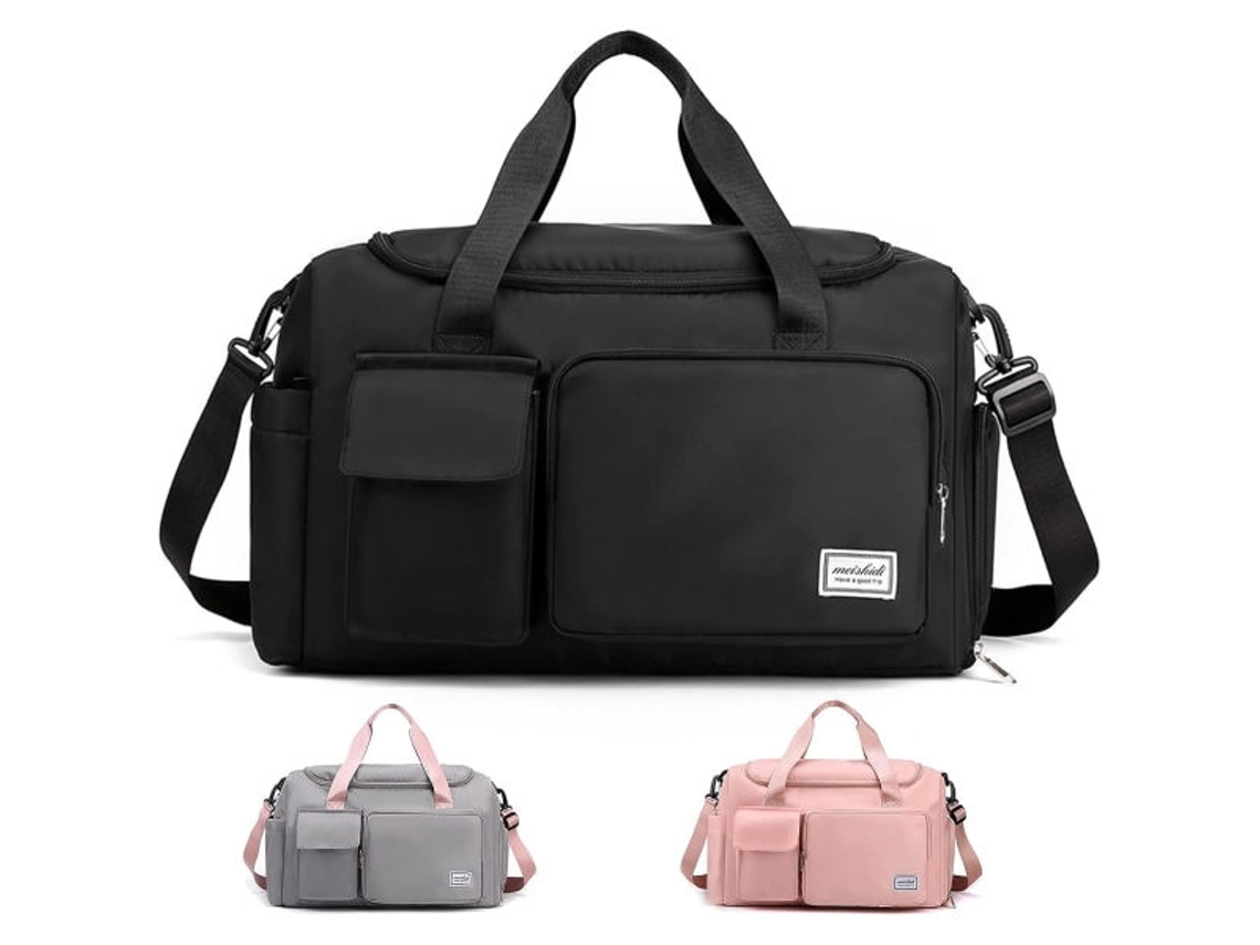 Bolsa Esportiva AQUAFORGE grande estilo duffel para academia, viagens, bagagem de mão em aviões com compartimento impermeável