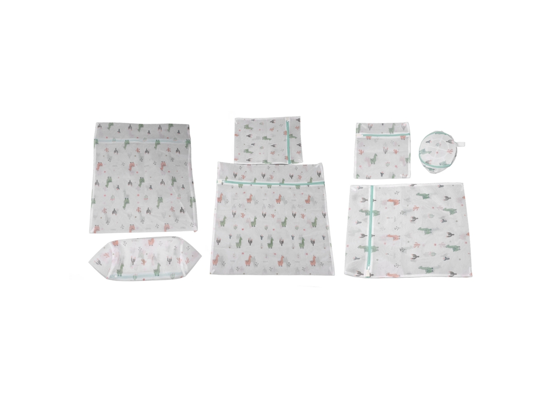 7pcs Conjunto de Sacos de Lavanderia com Zipper S/MARCA
