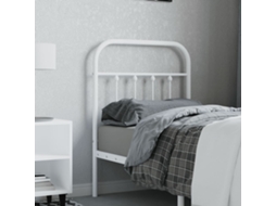 Vidaxl Cabeceira De Substituição 75 Cm Metal Branco