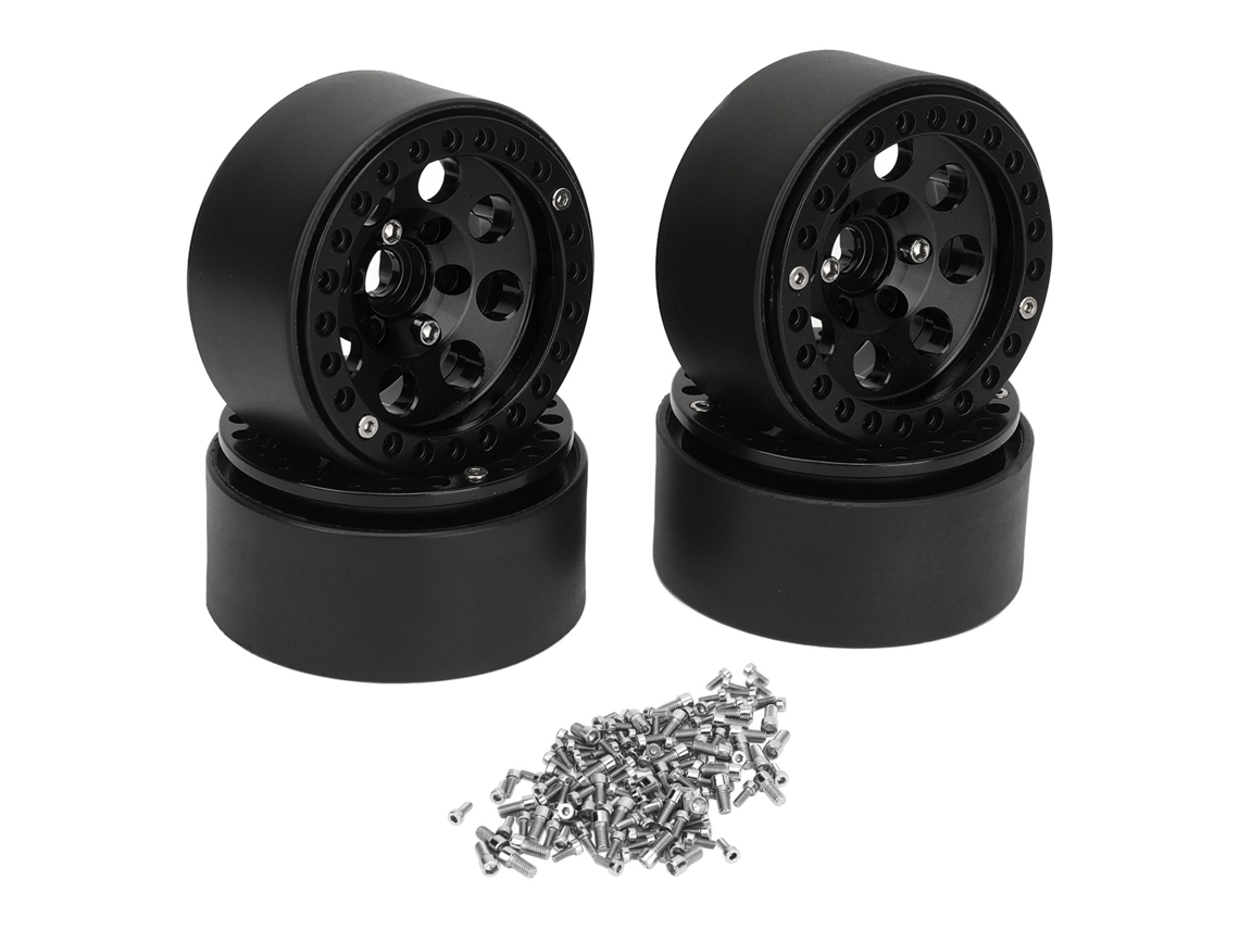 Aro de Roda Rc 1.9 Polegada LAXISCREED Alumínio Preto