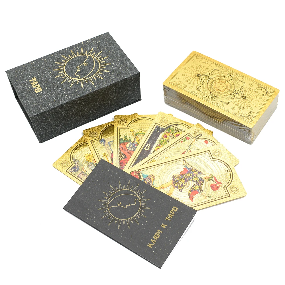 Cartas De Tarô, 12x7cm, Jogo De Tabuleiro Em Pvc À Prova D'água