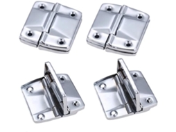 Conjunto De 4 Dobradiças Metal Para Caixa Ferramentas, Mala, Móveis E Bagagem, Para Portas E Janelas, 51x 47mm