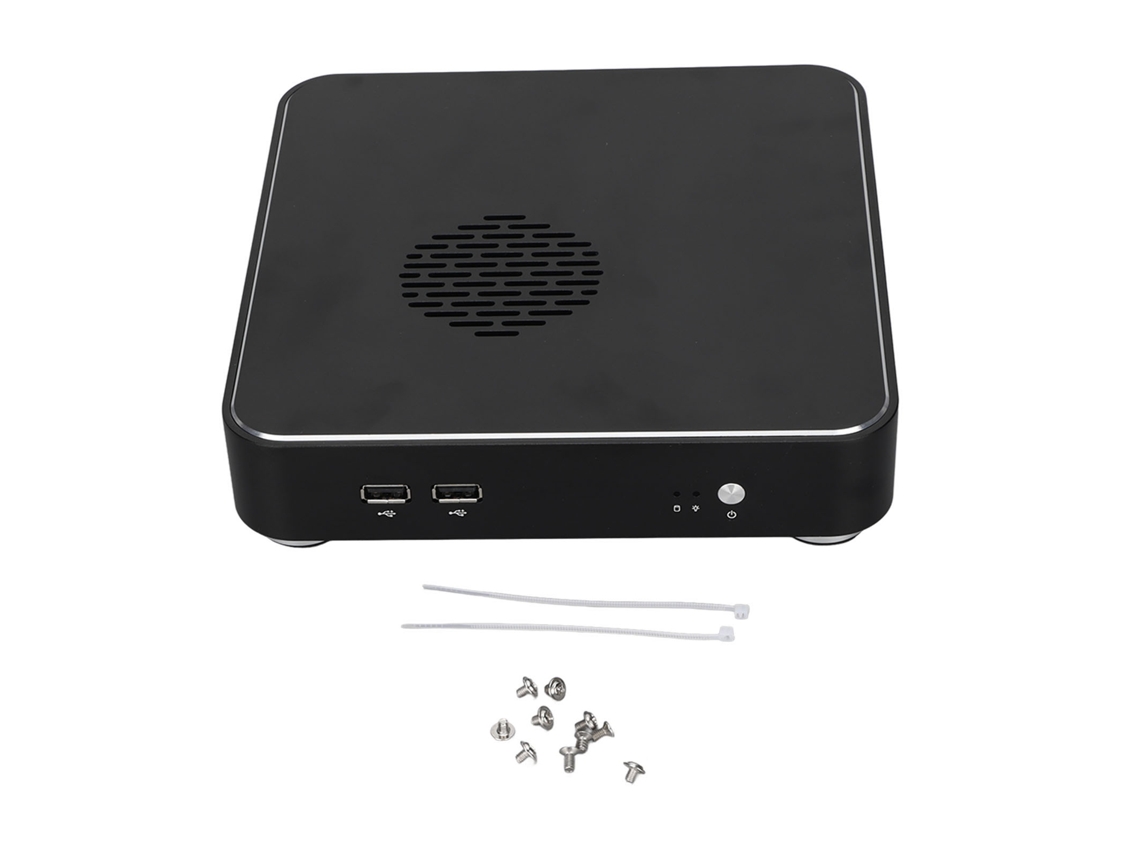 Gabinete De Computador Desktop Com Boa Dissipação De Calor Gabinete Mini Itx Htpc Preto Compacto