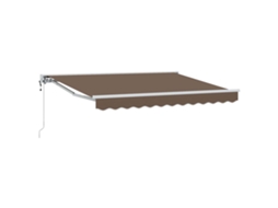 Conjunto 1 Toldo Retrátil Vidaxl Branco Poliéster (3 X 2,5 M)