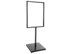 Suporte De Sinal, Construção De Metal Durável, Altura Ideal De 160cm,preto Oem