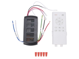 Rebe-kit De Controle Remoto Universal Para Ventilador De Teto Com Luz, Temporizador E Velocidade, Receptor Incluído