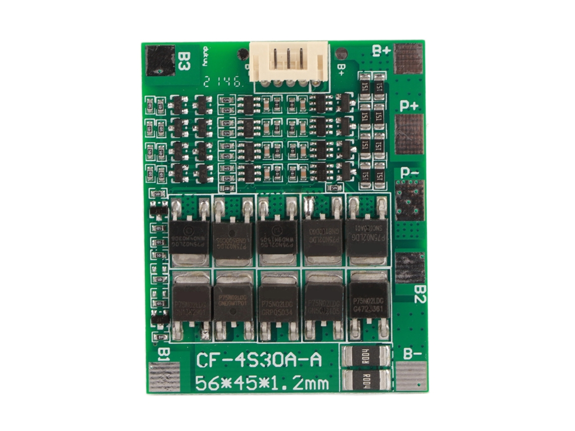 Placa De Proteção Bateria Life 3.2v 4s 30a Bms Pcb Para Baterias De Lítio Com Funções De Proteção