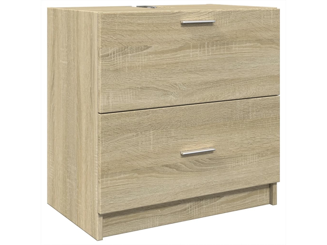 Sink Cabinet, Sink Cabinets Vidaxl Marrom Madeira Processada (59 X 37 X 59 Cm)