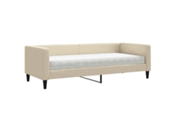 Daybed With Mattress, Daybeds With Mattresses Vidaxl Creme Tecido (80 X 200 Cm)