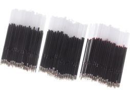 Pacote Com 300 Refis Para Latas De Caneta Esferográfica Ponta Fina, Tinta Preta, Vermelha E Azul, Compatíveis