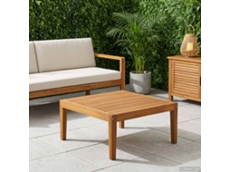 Vidaxl Mesa De Jardim Madeira Sólida De Acácia Natural 60 X 60 X 30 Cm