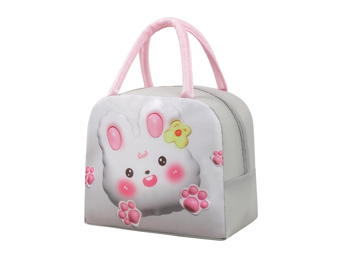 Lancheira Térmica Infantil com Alça, Dimensões: 23 X 19 X 13 Cm MDUG (coelho)