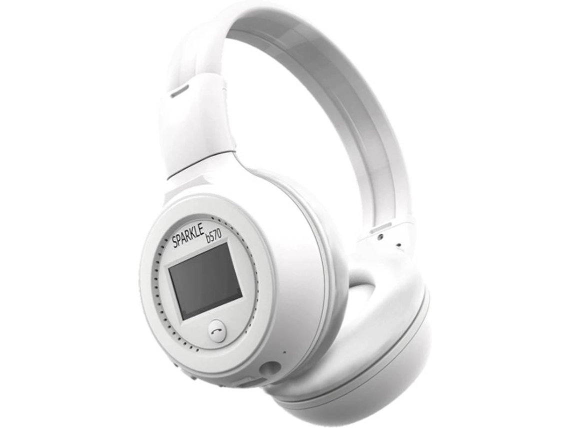 Auscultadores Bluetooth WELUOT B570 (Over Ear - MicroAuriculares - Branco)