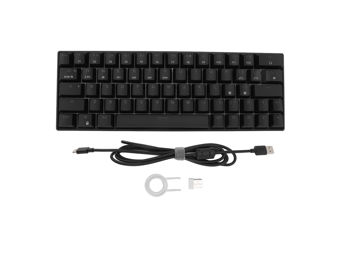 Teclado Mecânico Para Jogos Com 64 Teclas Rgb