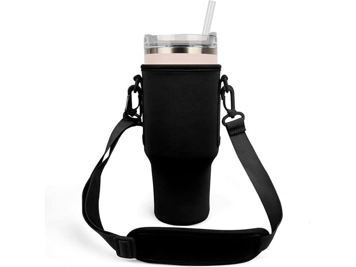 Suporte para Garrafa de Água com Alça Preto