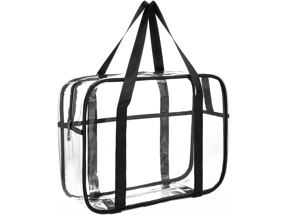 Saco De Toalharia Transparente De Viagem Grande Para Maquiagem Com Fecho Zipper Em Pvc Grosso