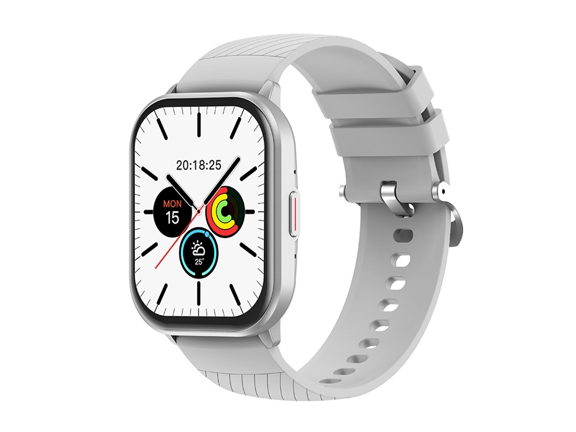 Smart Watch Zl99 2.01 Tela Grande de Pressão Arterial e Frequência Cardíaca Prata GODTVAGT