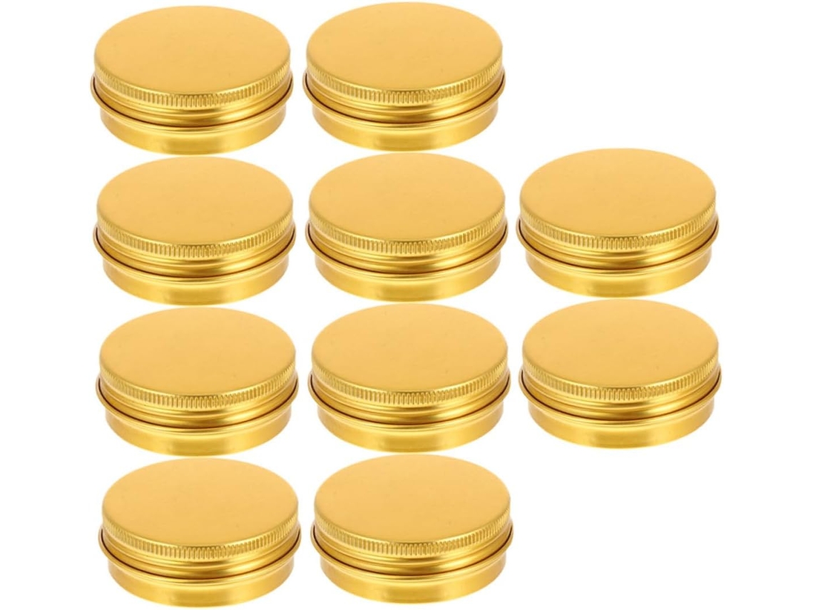 20 Potes Vazios De Metal Alumínio Para Creme De Maquiagem