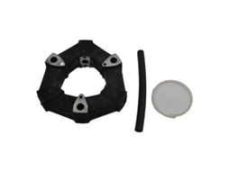 Definir Bullflex Rubber Elementstripring 04 Prateadovetus