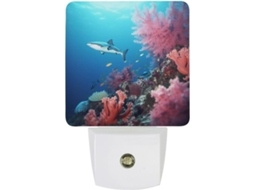 Luz Noturna Coral Com Sensor, Luz Noturna Branca Quente Com Led De Baixo Consumo Quarto, Banheiro, Cozinha