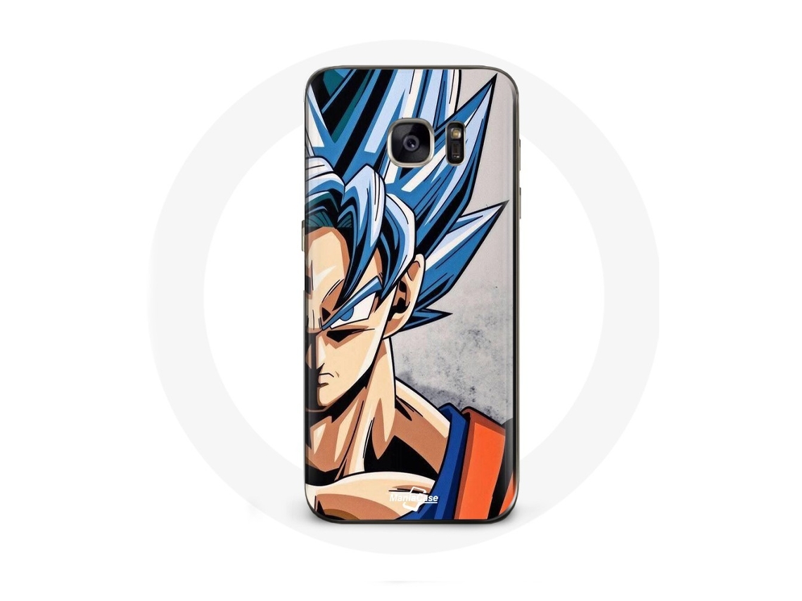 Capa para Samsung Galaxy S6 Anime Dragon Ball Goku Cabelo Azul
