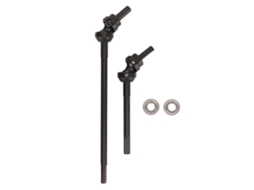 Eixo De Transmissão Frontal Rc 2024 Preto Com Mancais, Upgrade Aço Axial Capra 1.9utb 1/10