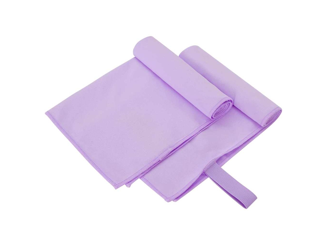 Conjunto 2 Toalhas Esportivas Vidaxl Roxo Poliéster (50 X 30 Cm)