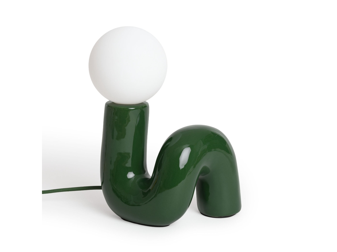 Candeeiro De Mesa Em Cerâmica Arlo S Verde