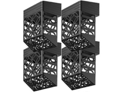 Luminária Solar para Cerca e Escadas, em Formato de Coração, para Jardim, Áreas Externas, com Iluminação Led AQUAFORGE