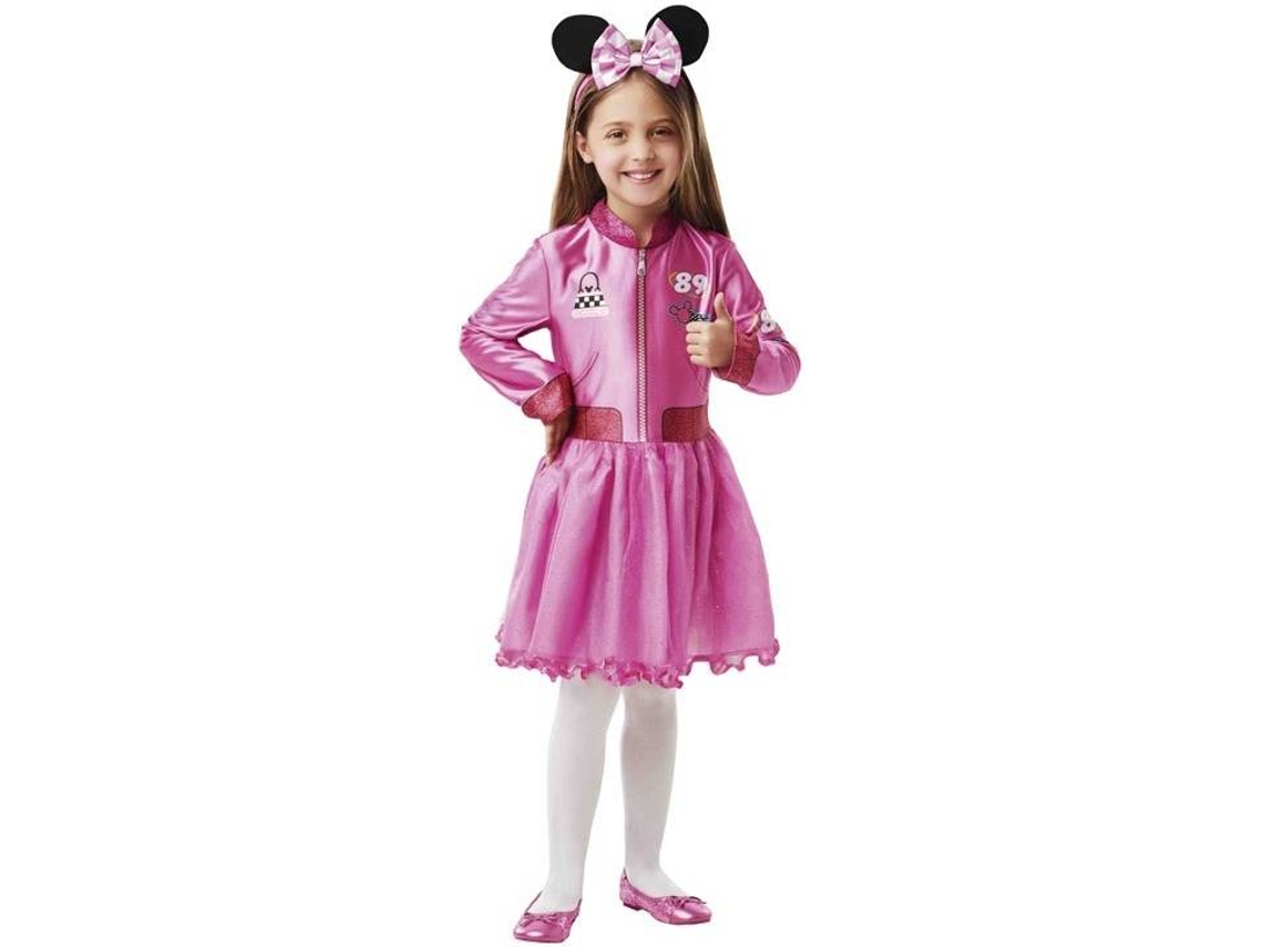 Fato de Menina RUBIE'S Minnie Mouse Roadster (Poliéster - Tam: 5-6 Anos)