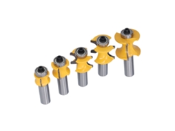 Laxiscreed Pack De 5 Brocas Para Madeira Com Anel Semi-circular De 1/2'' Para Cnc E Routers
