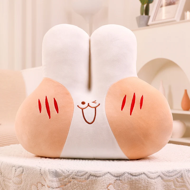 Almofada de Pelúcia Coelho Pão Adulto Almofada para Sofá, Almofada de Pelúcia de Desenho Animado MDUG (50cm)