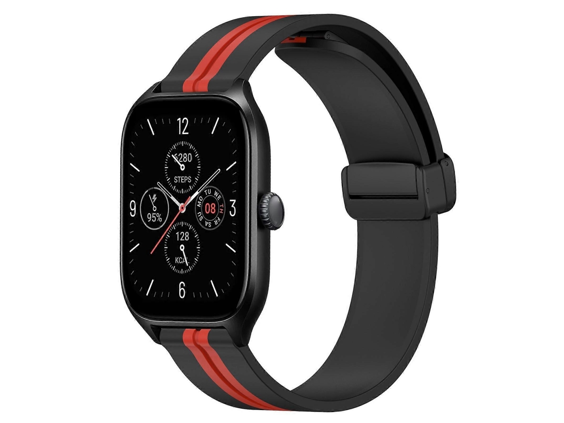 Pulseira De Silicone Dobrável Com Fecho Magnético De 20 Mm Para Amazfit Gts 4