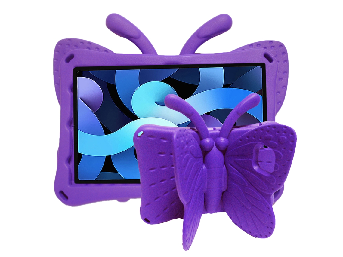 Capa Panoona Para Samsung Galaxy Tab S6 Lite Sm-t610/615 (2020) De 10,4 Polegadas ,eva Rígido E Antichoque ,suporte Borboleta Roxo