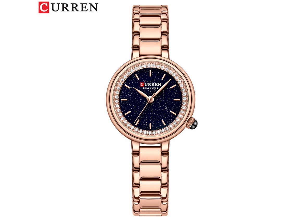 Relógio Feminino De Moda Com Pulseira De Aço Cravejada De Diamantes