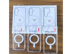 Capa Magnética Transparente Em Acrílico Para Iphone 17 Pro