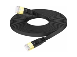 Lurelia Cabo Ethernet Cat7 Rj45 10 Gbps 600 Mhz 30 M Blindado Plano Para Gaming