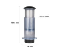 Batedeira de café manual portátil Primerox com 50 filtros de papel para camping e viagens | S/BRAND