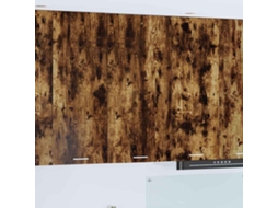 Vidaxl Armário Suspenso Carvalho Defumado E Branco 50 X 31 X 100 Cm