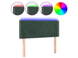 Led Headboard, Led Headboards Vidaxl Verde Veludo (100 X 5 X 78/88 Cm)