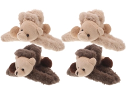 Conjunto de 4 presilhas de cabelo com orelhas Pelúcia Wear para o inverno.