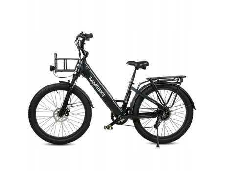 Cidade Bicicleta Elétrica Samebike Rs A01 750w 48v14ah 40km/h 26x3.0 Preto